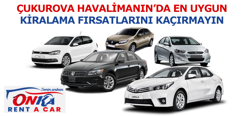 çukurova havalimanı oto kiralama